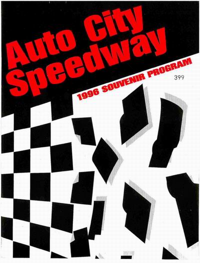 Auto City Speedway - 1996 PROGRAM FROM RANDY